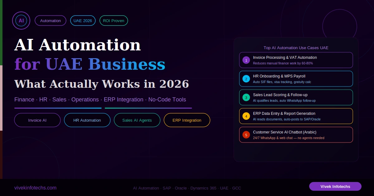 AI Automation for UAE Businesses — What Works in 2026